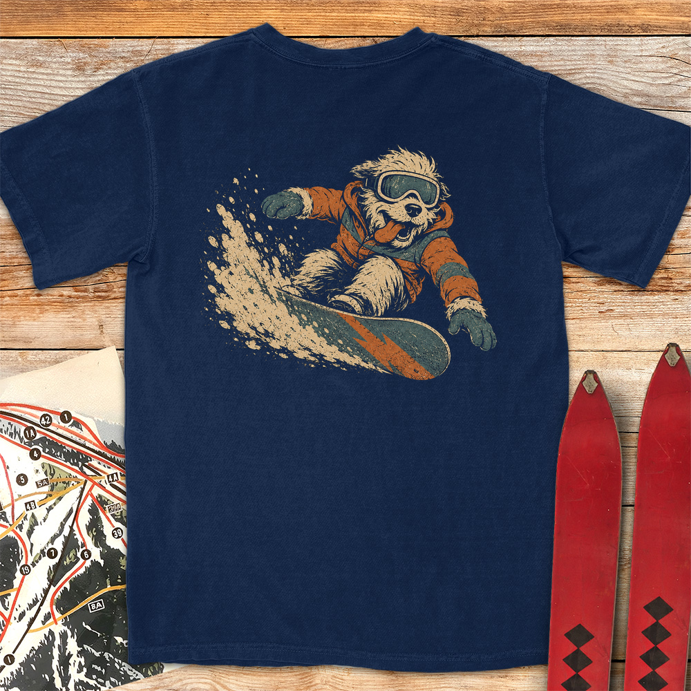 Canine Snowboarder