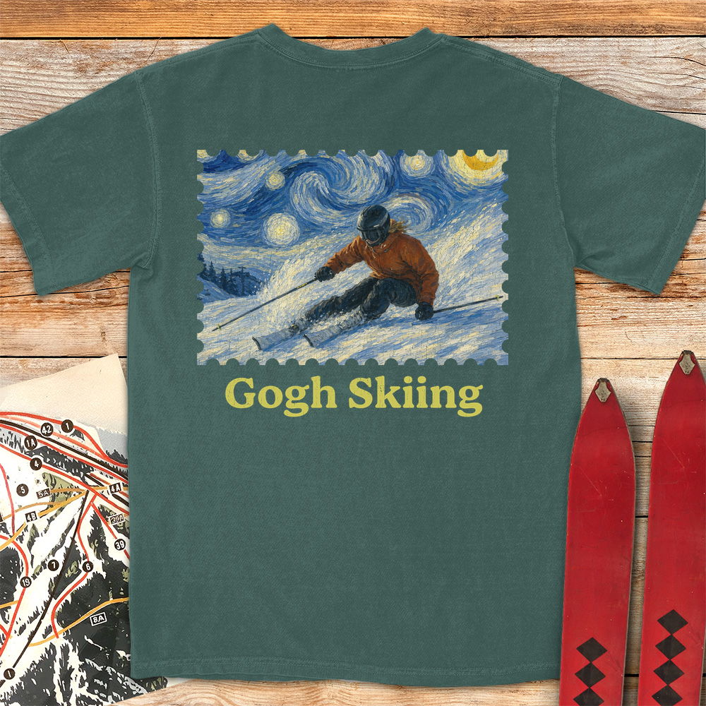 Gogh Skiing Lady