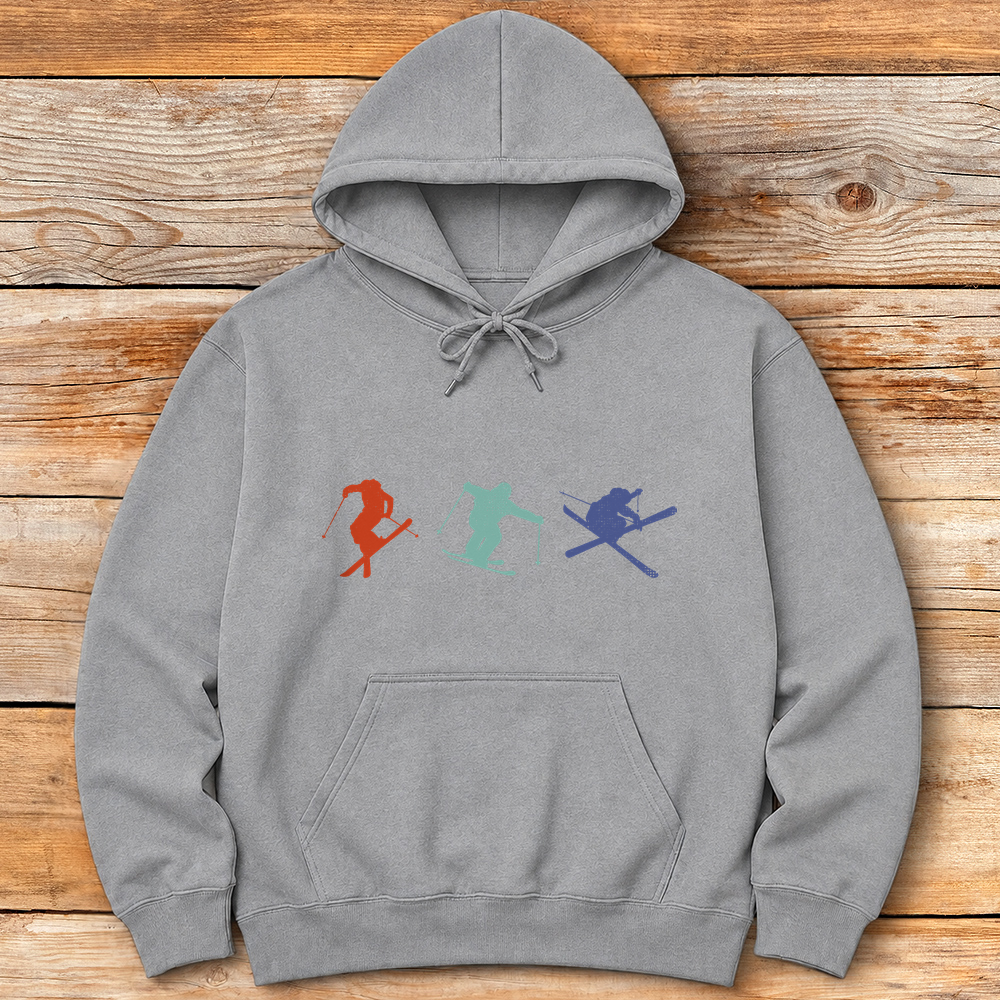 Three Skiers
