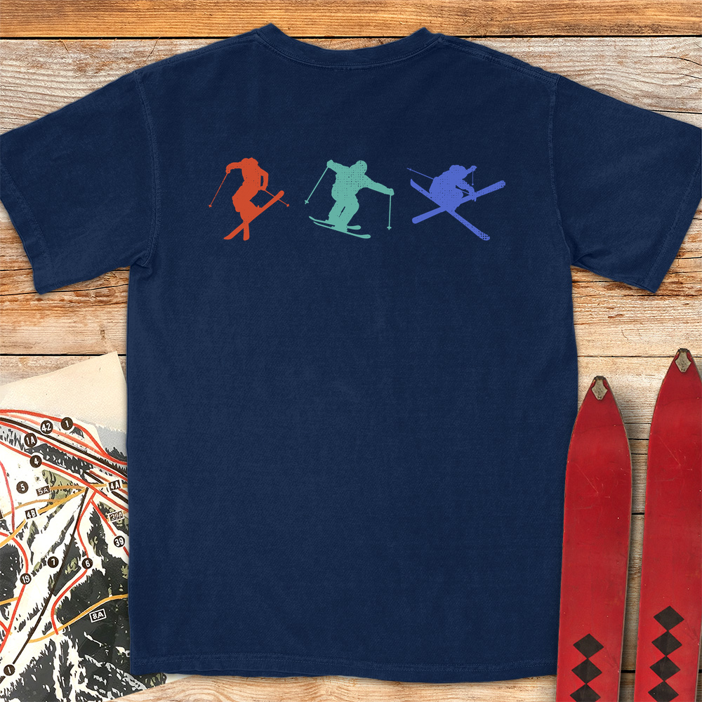 Three Skiers