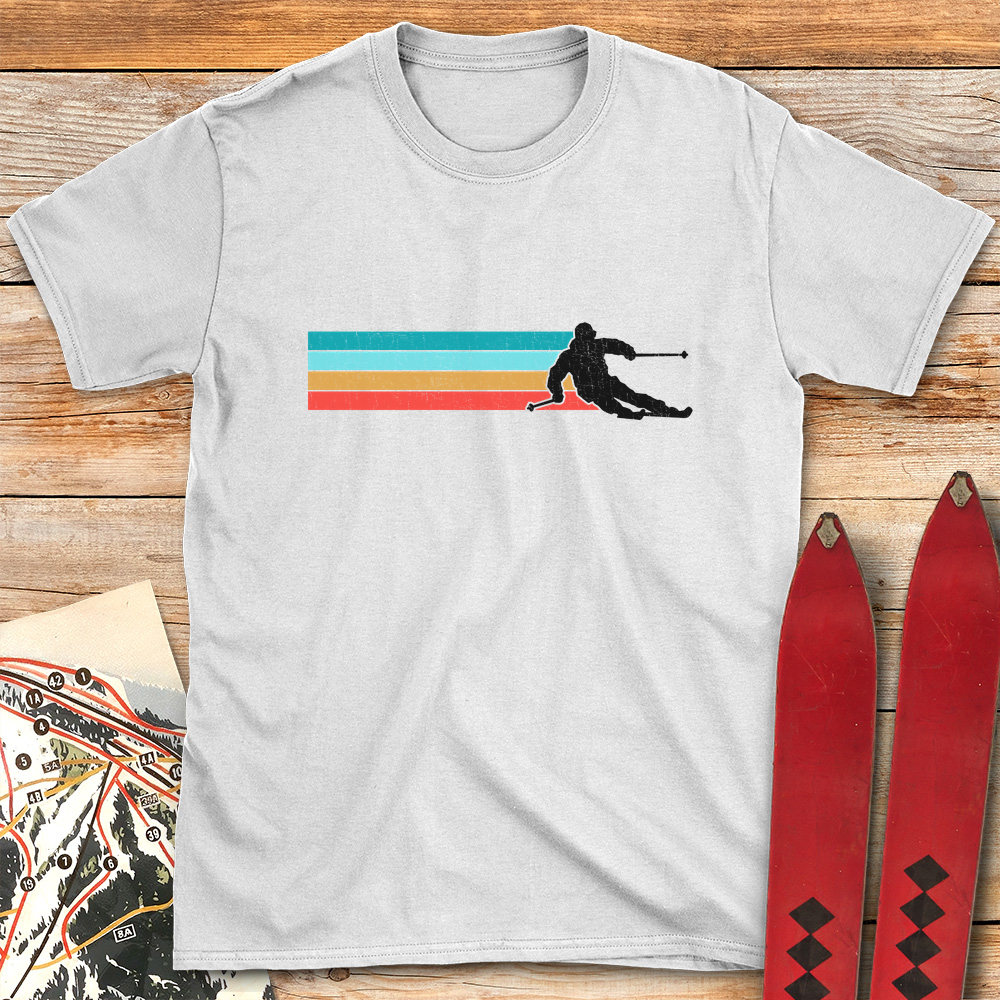 Vintage Ski Line Silhouette