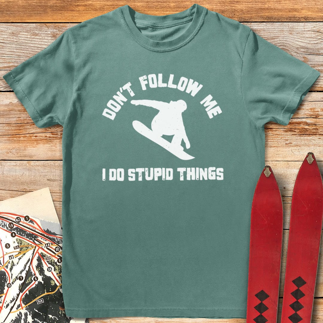 Don't Follow Me Snowboard T-Shirt