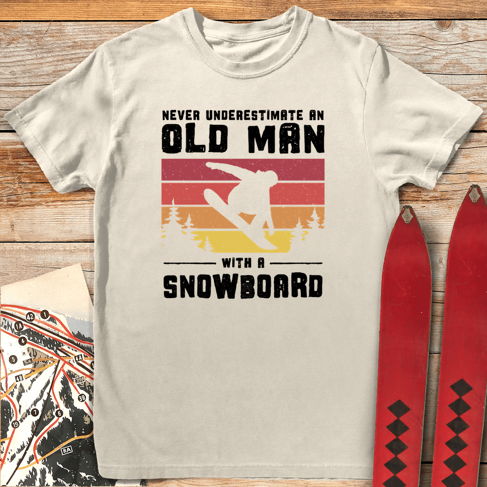 Old Man Snowboarder