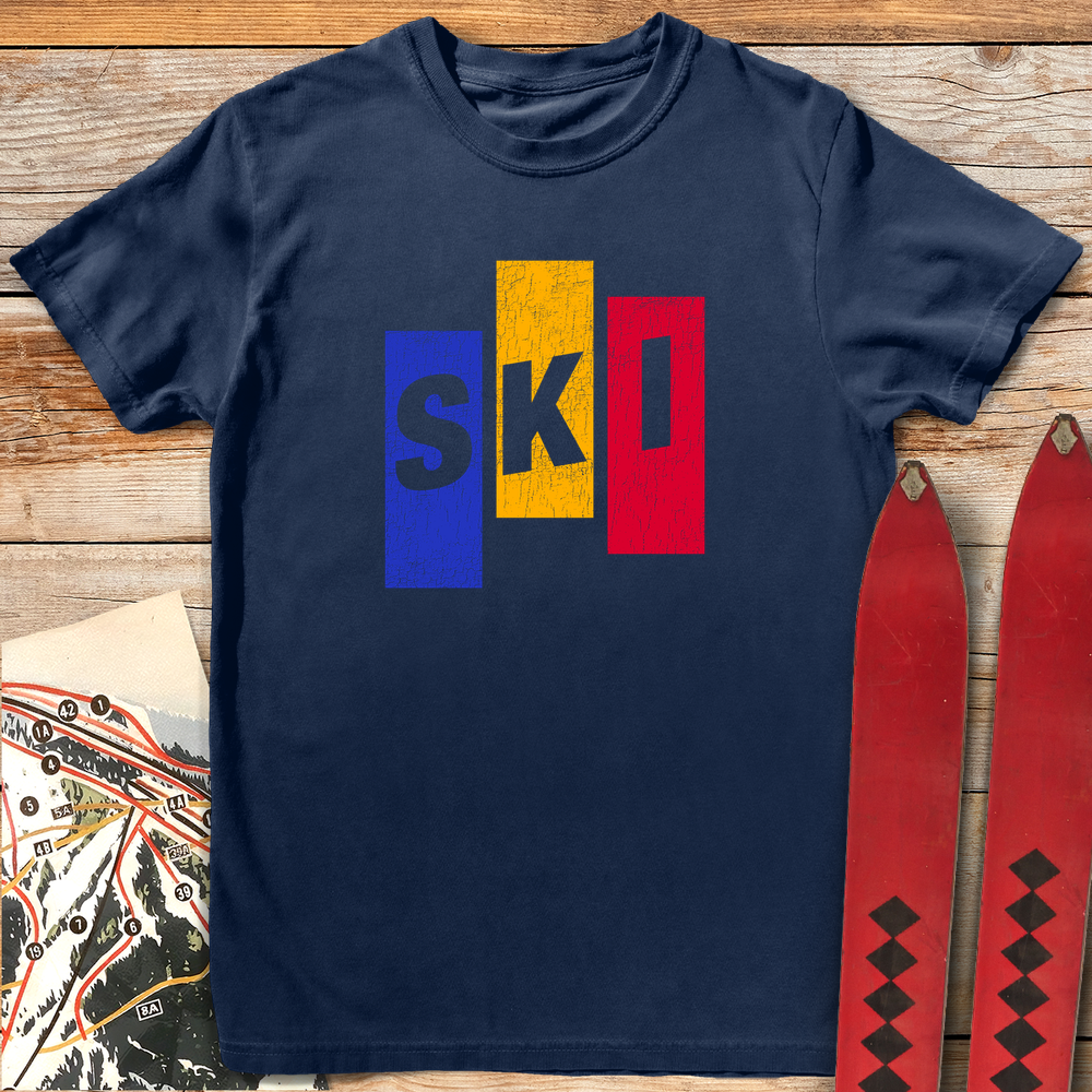 Vintage Ski Blocks T-Shirt