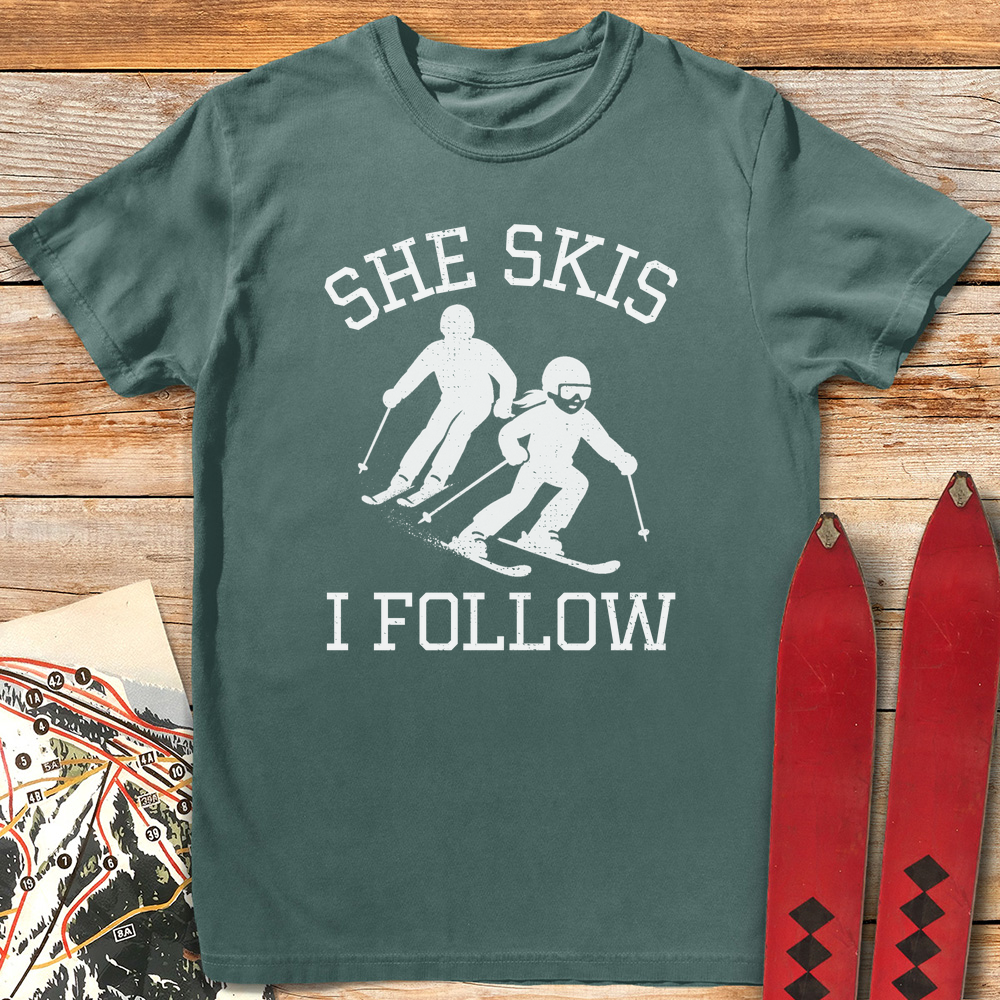 She Skis I Follow