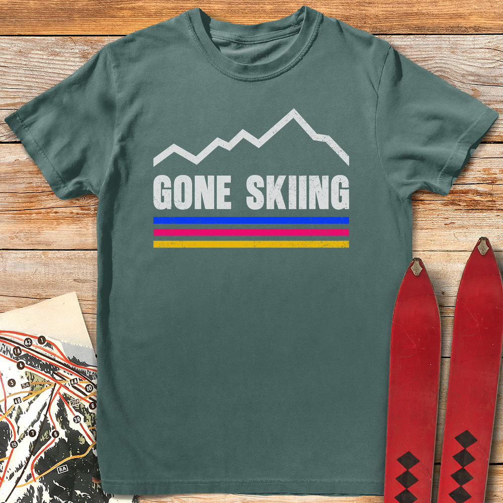 Gone Skiing Vintage