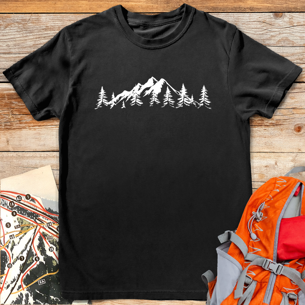418 Mountain Horizon White - Black