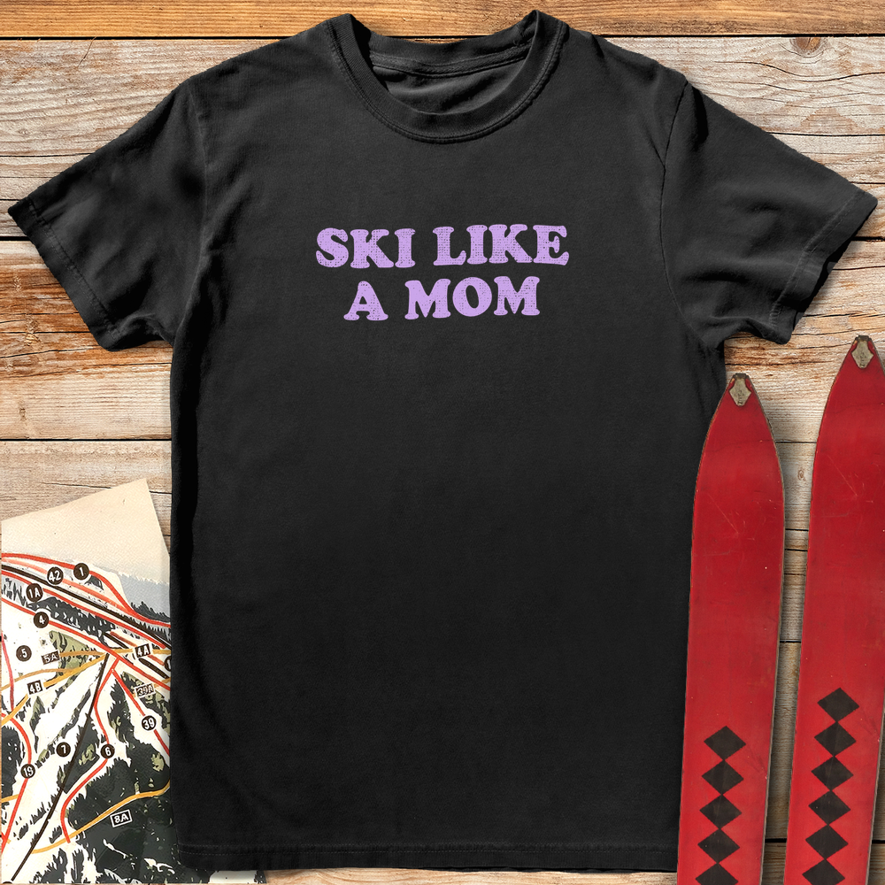 597 Ski Like A Mom Black - Black