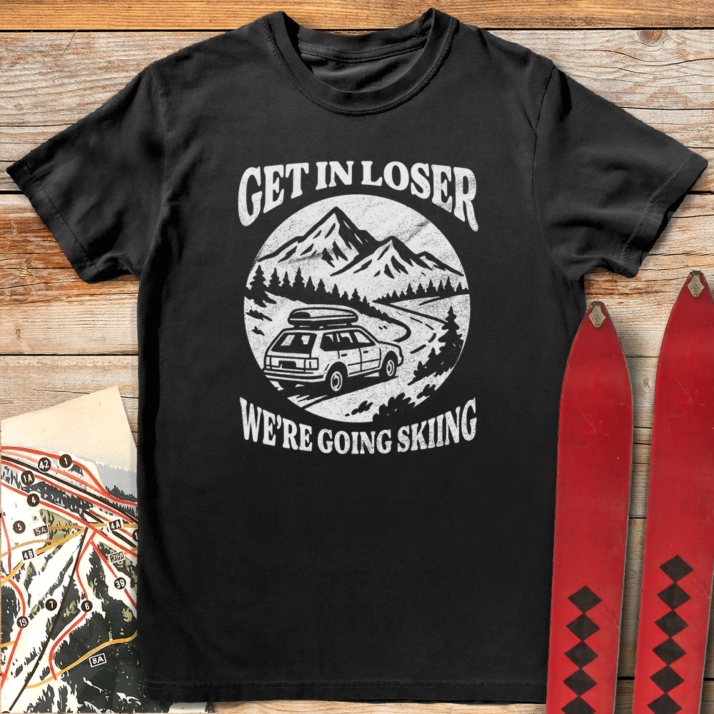 660 Skiing Loser White - Black
