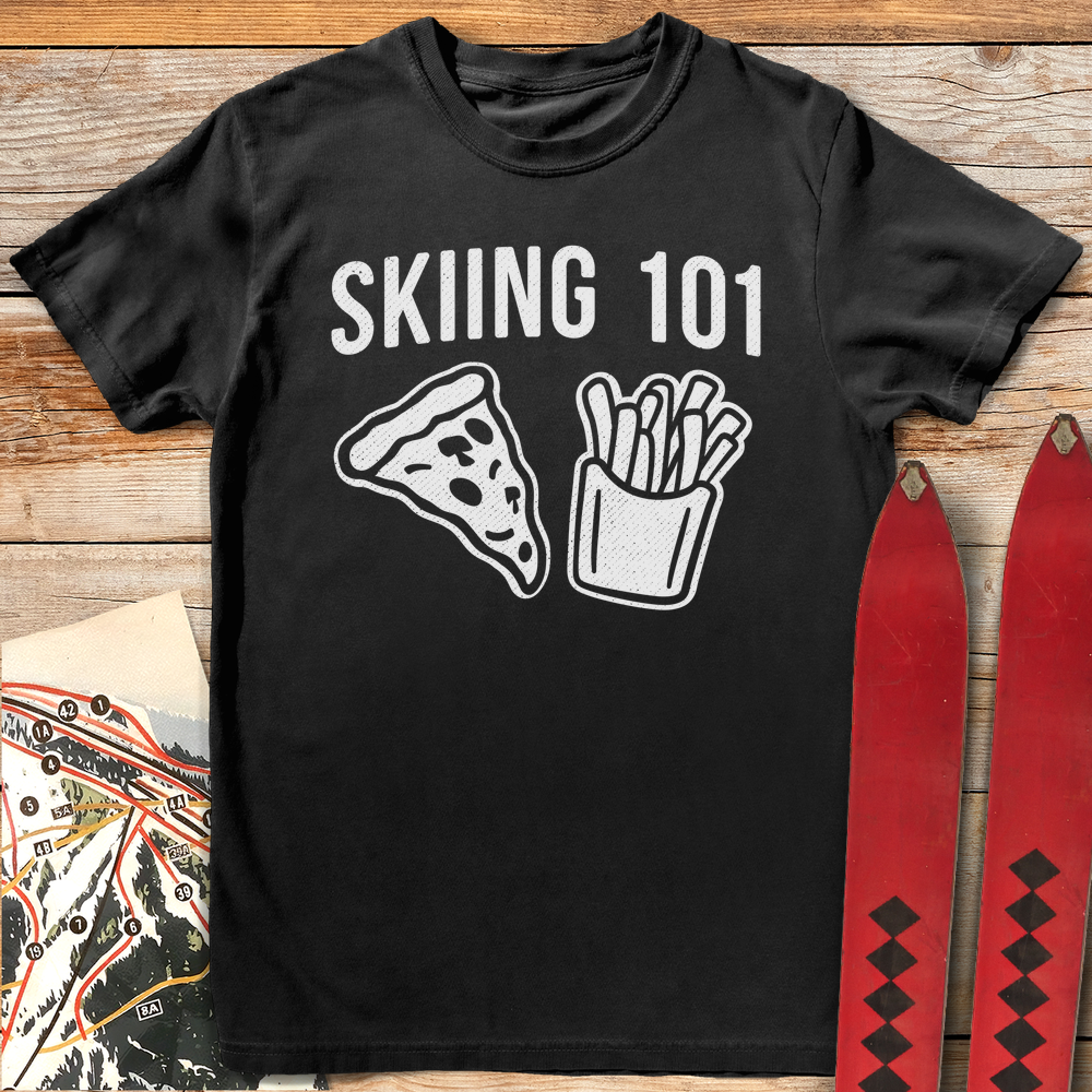644 Skiing 101 White - Black