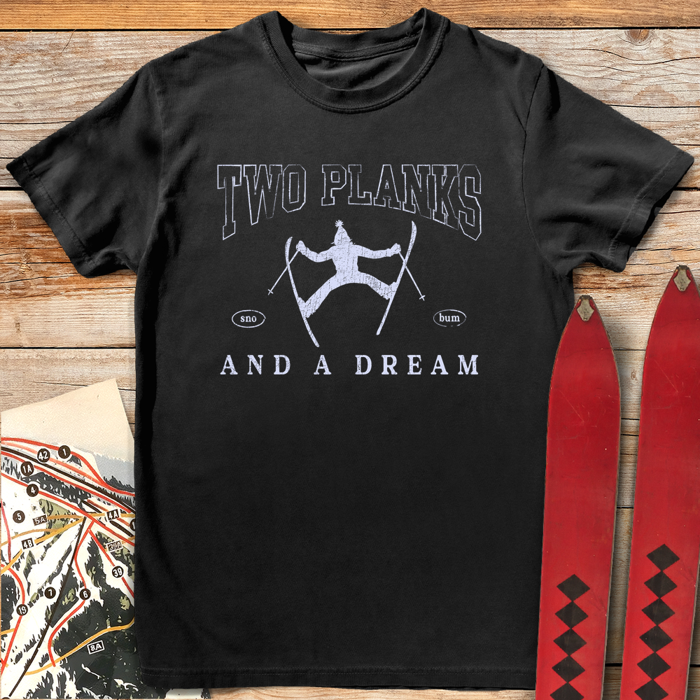 676 Two Plank Dream White - Black