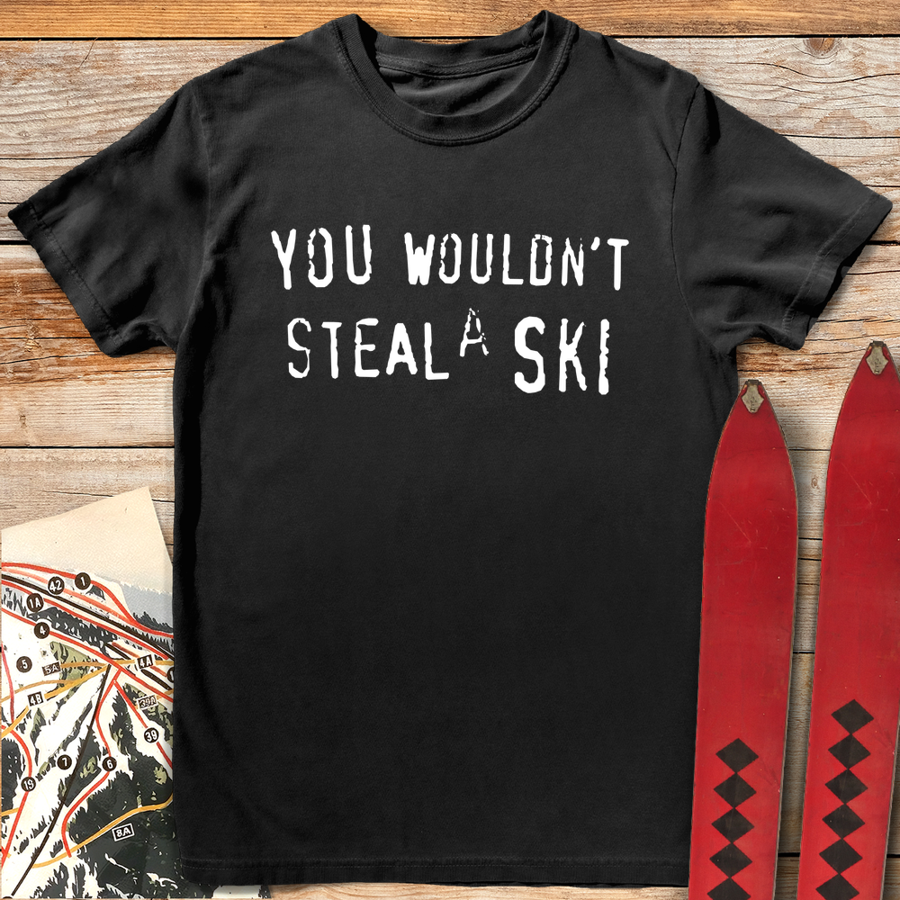 779 Steal A Ski White - Black