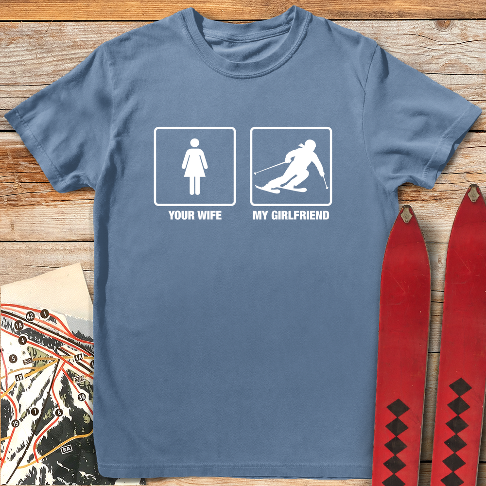 457 Your Wife My Gf Ski White - Blue Jean