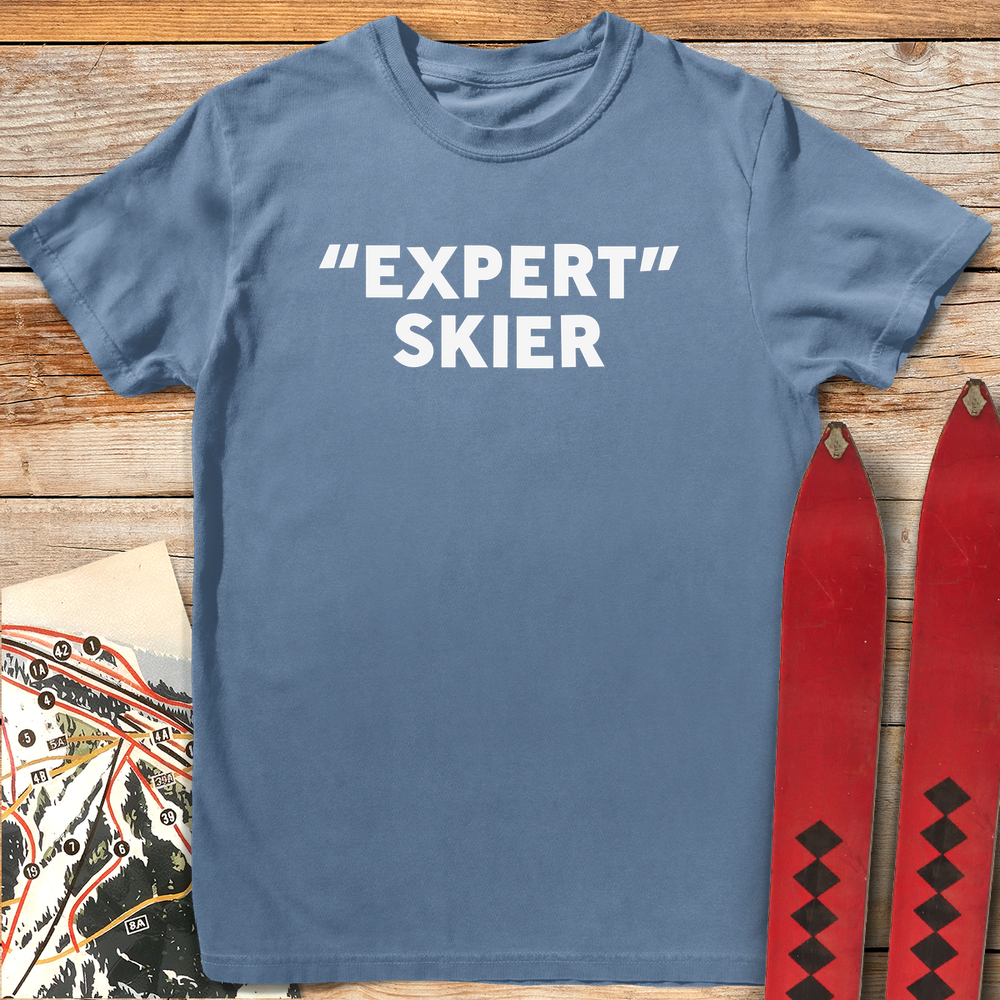 535 Expert Skier White - Blue Jean