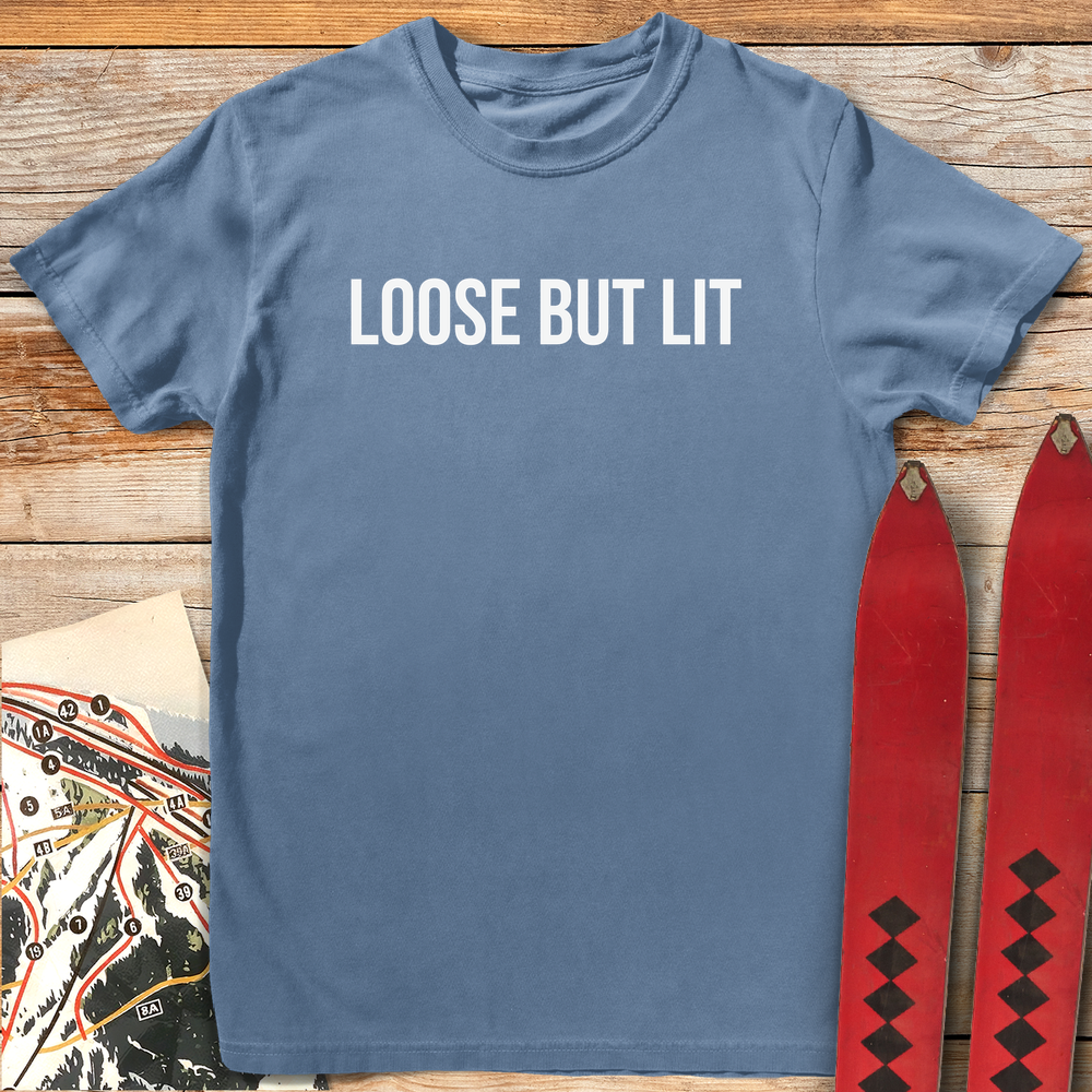 547 Loose But Lit White - Blue Jean