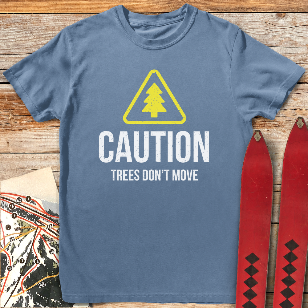579 Trees Don T Move White - Blue Jean