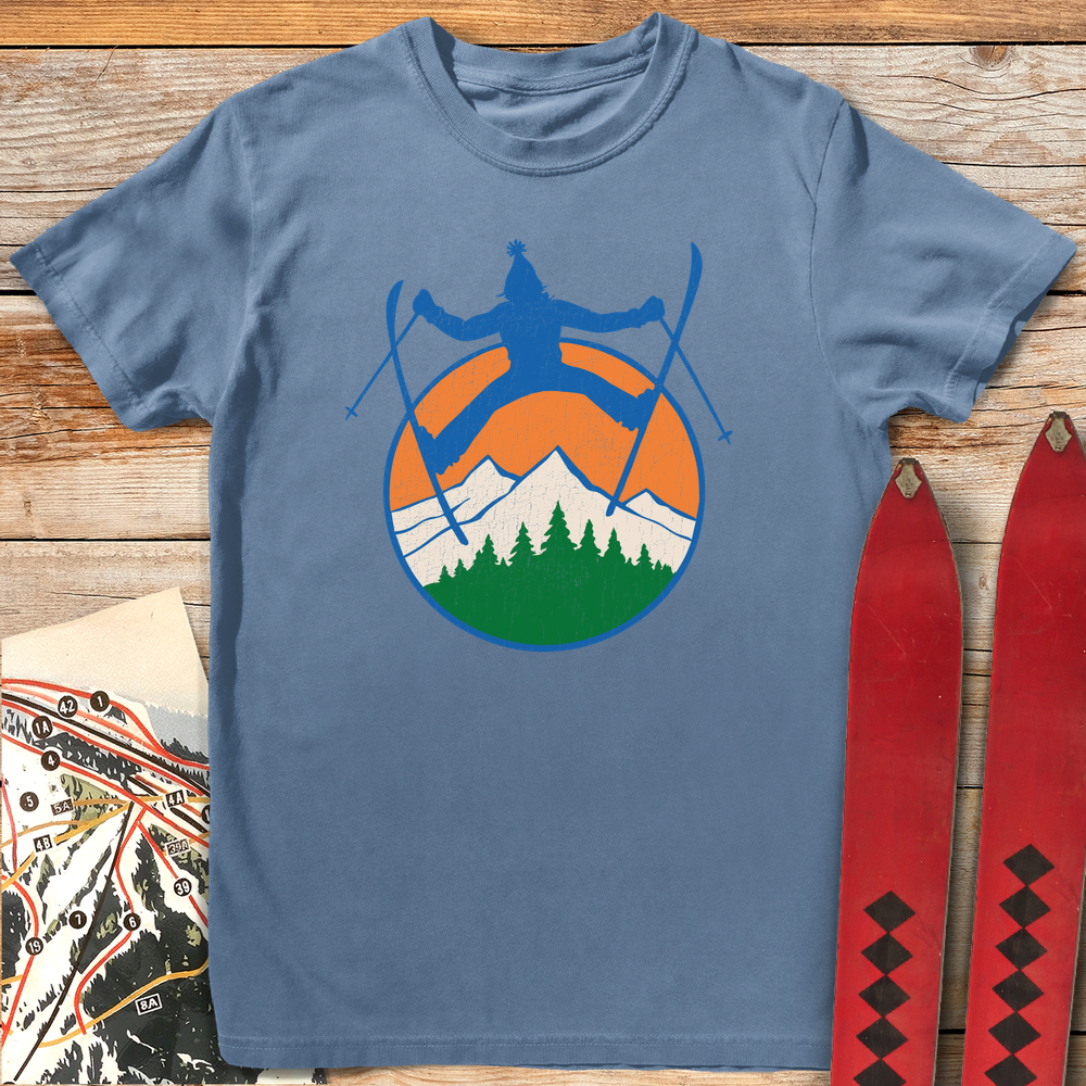 590 Over The Mountains White - Blue Jean