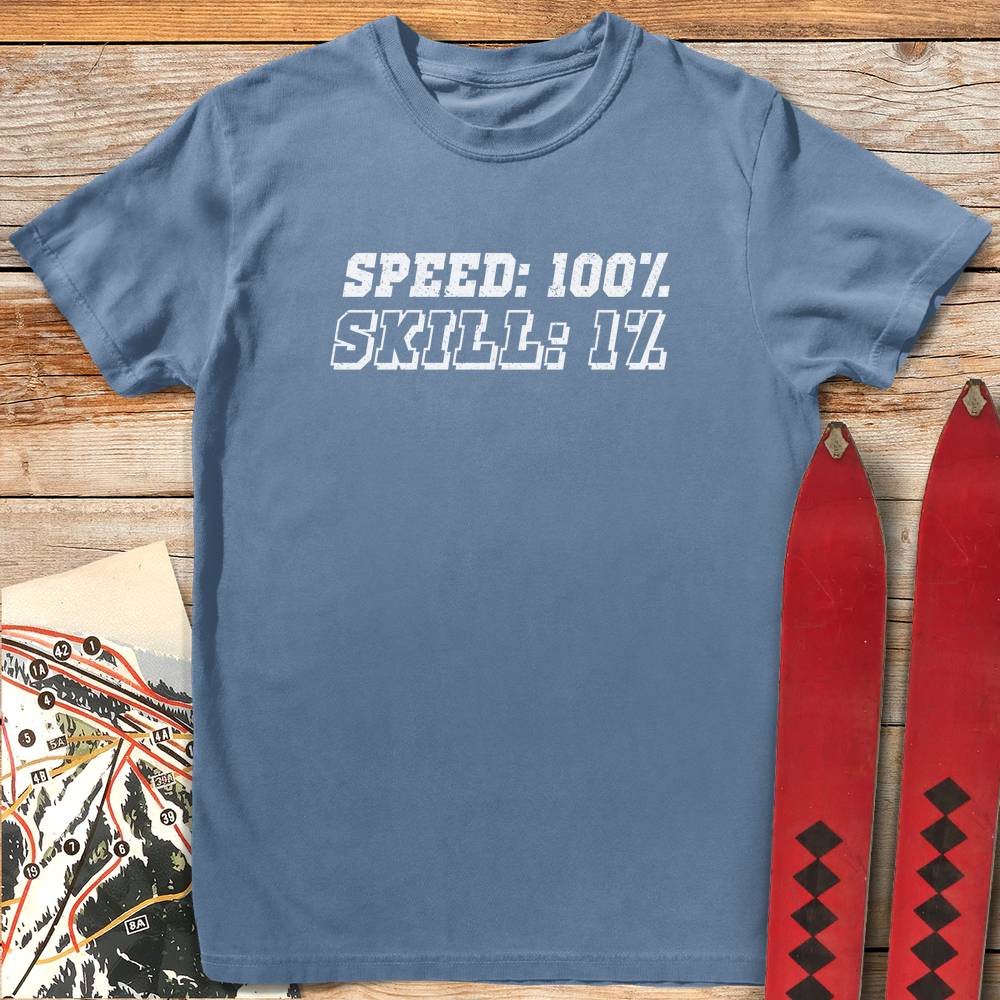 600 All Speed No Skill White - Blue Jean