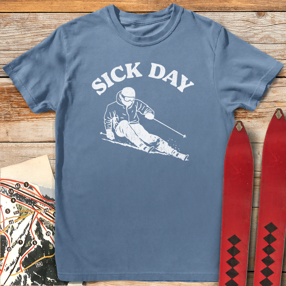 664 Sick Day Skier White - Blue Jean