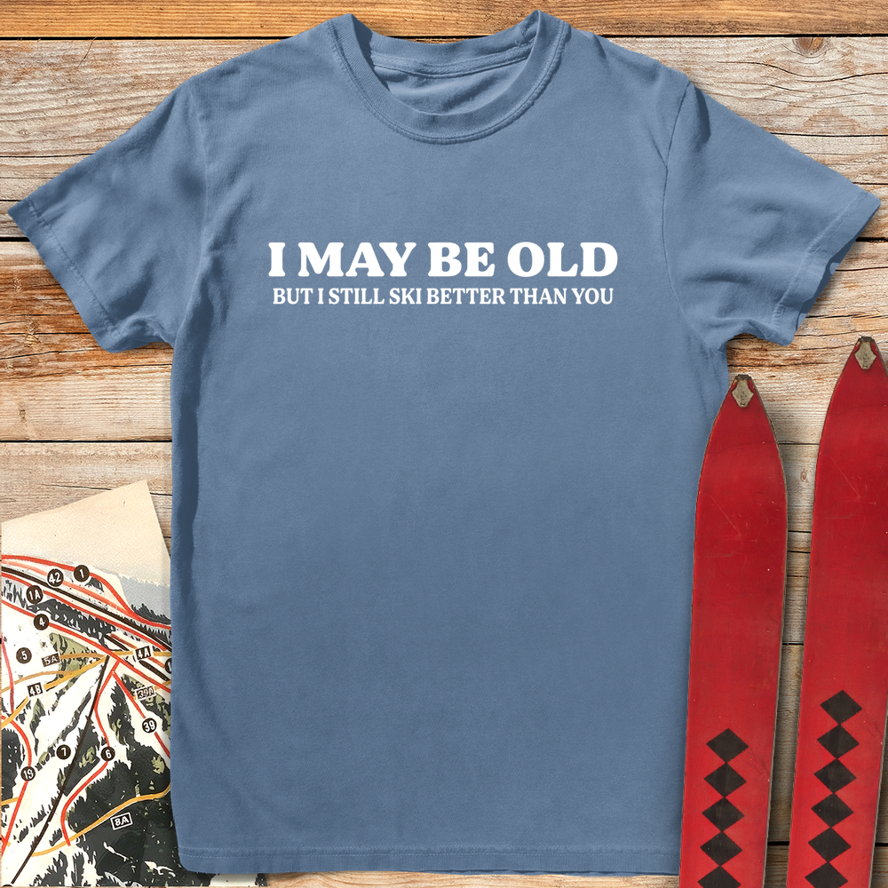 721 I May Be Old White - Blue Jean