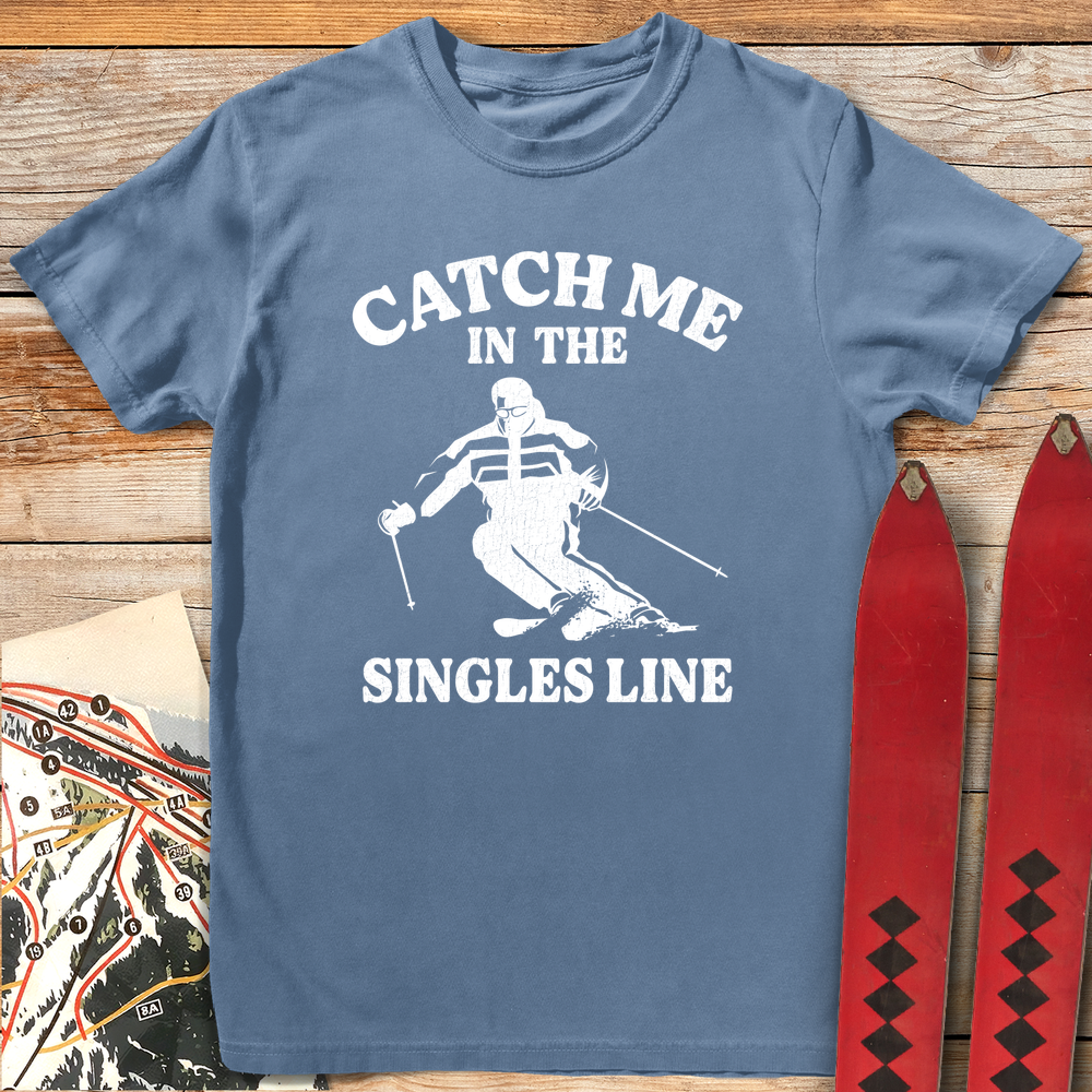 700 Singles Line White - Blue Jean