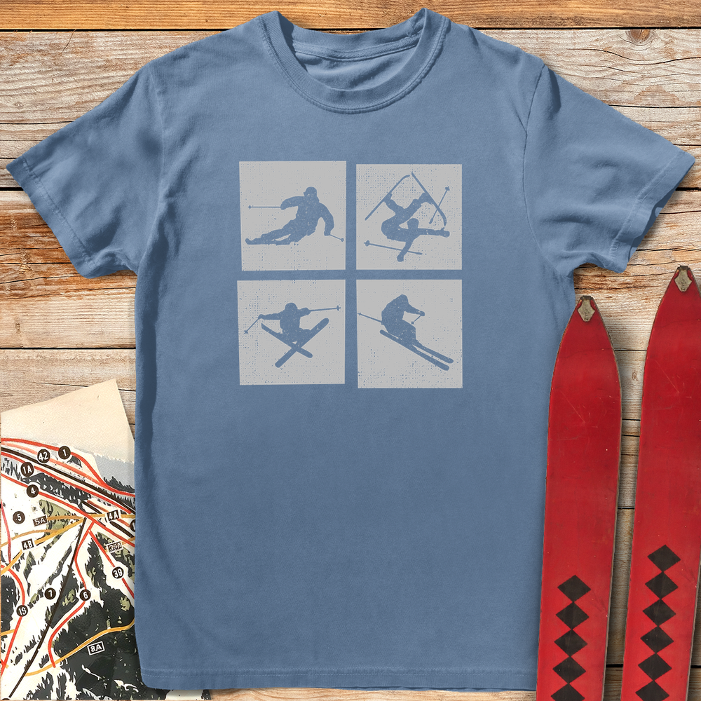 684 Ski Box Story White - Blue Jean