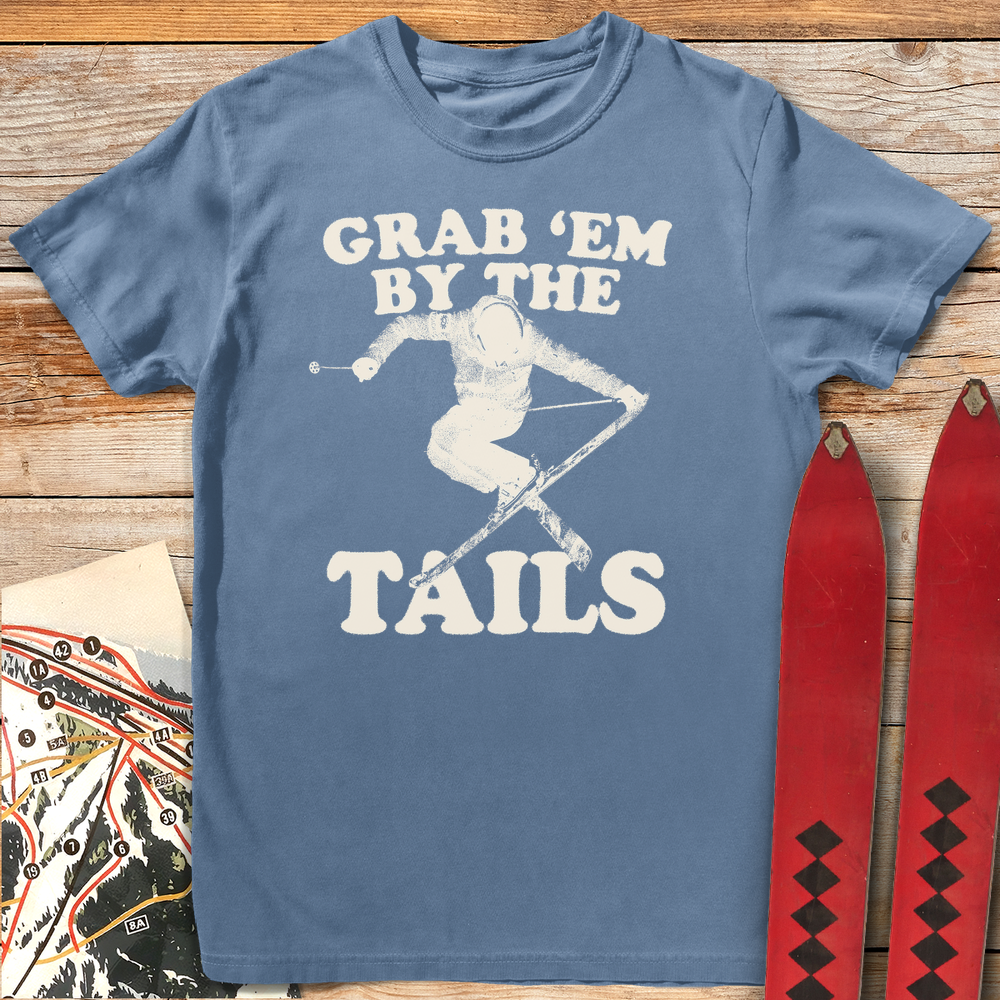 757 By The Tails White - Blue Jean