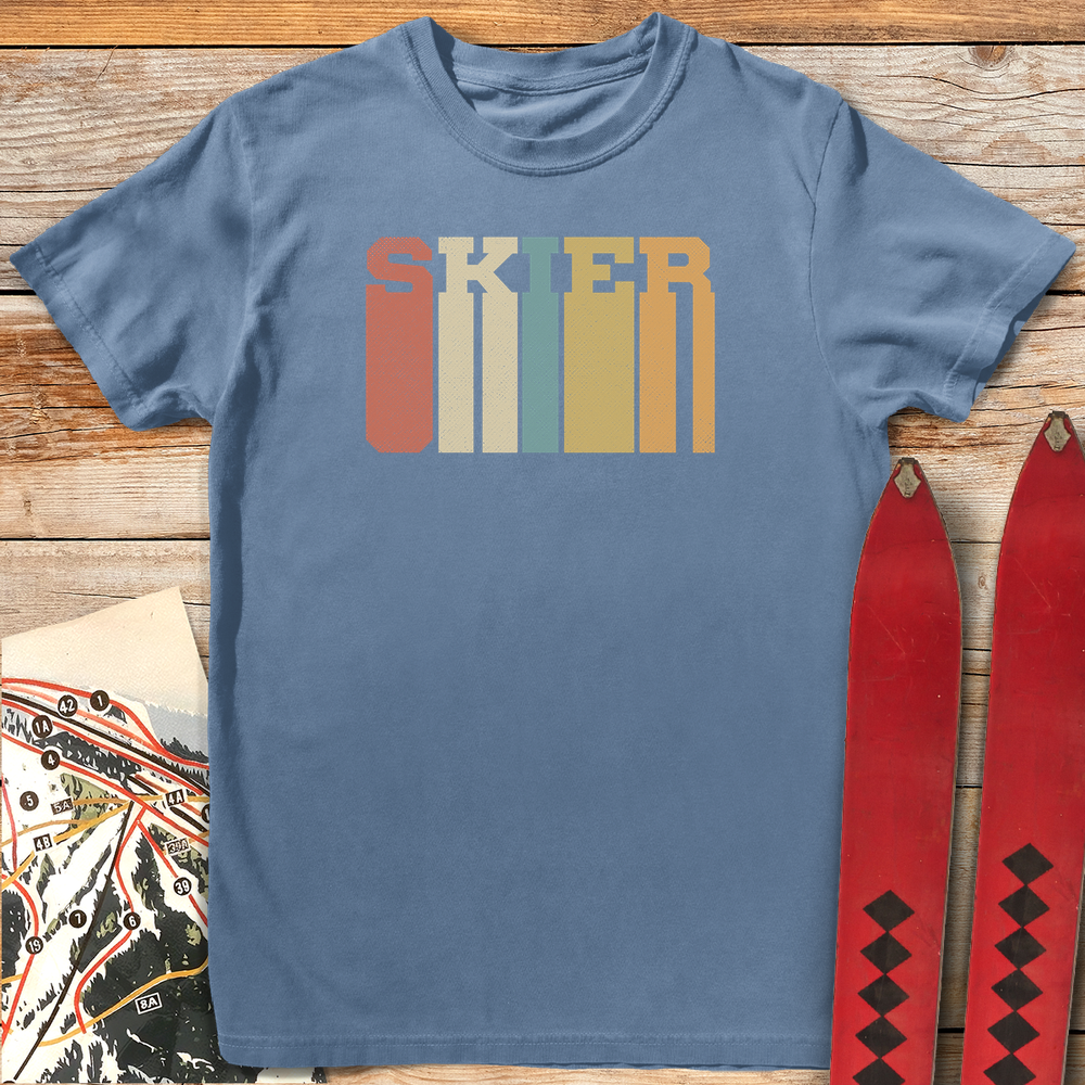 758 Tall Skier White - Blue Jean
