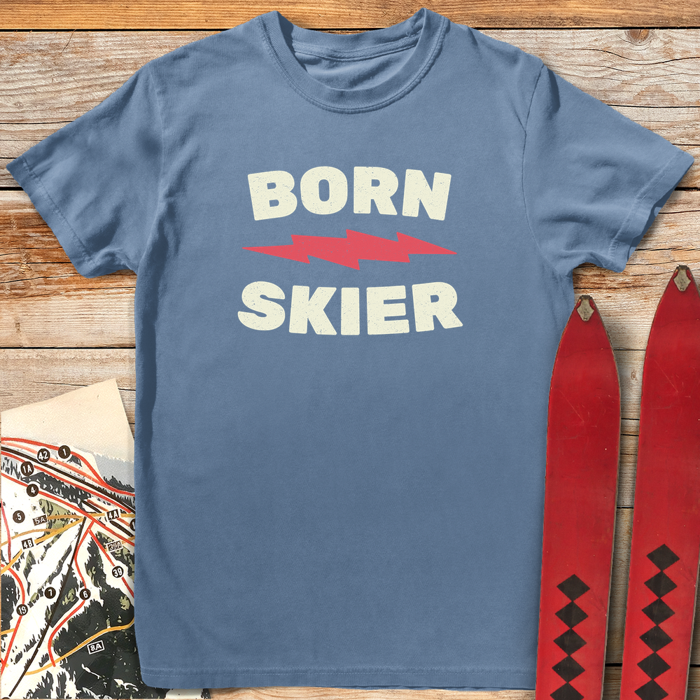 816 Born Skier White - Blue Jean