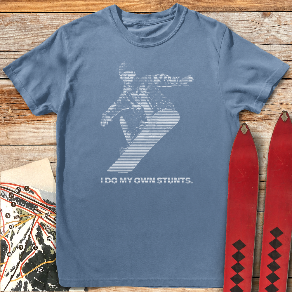 841 Snowboard Stunts White - Blue Jean