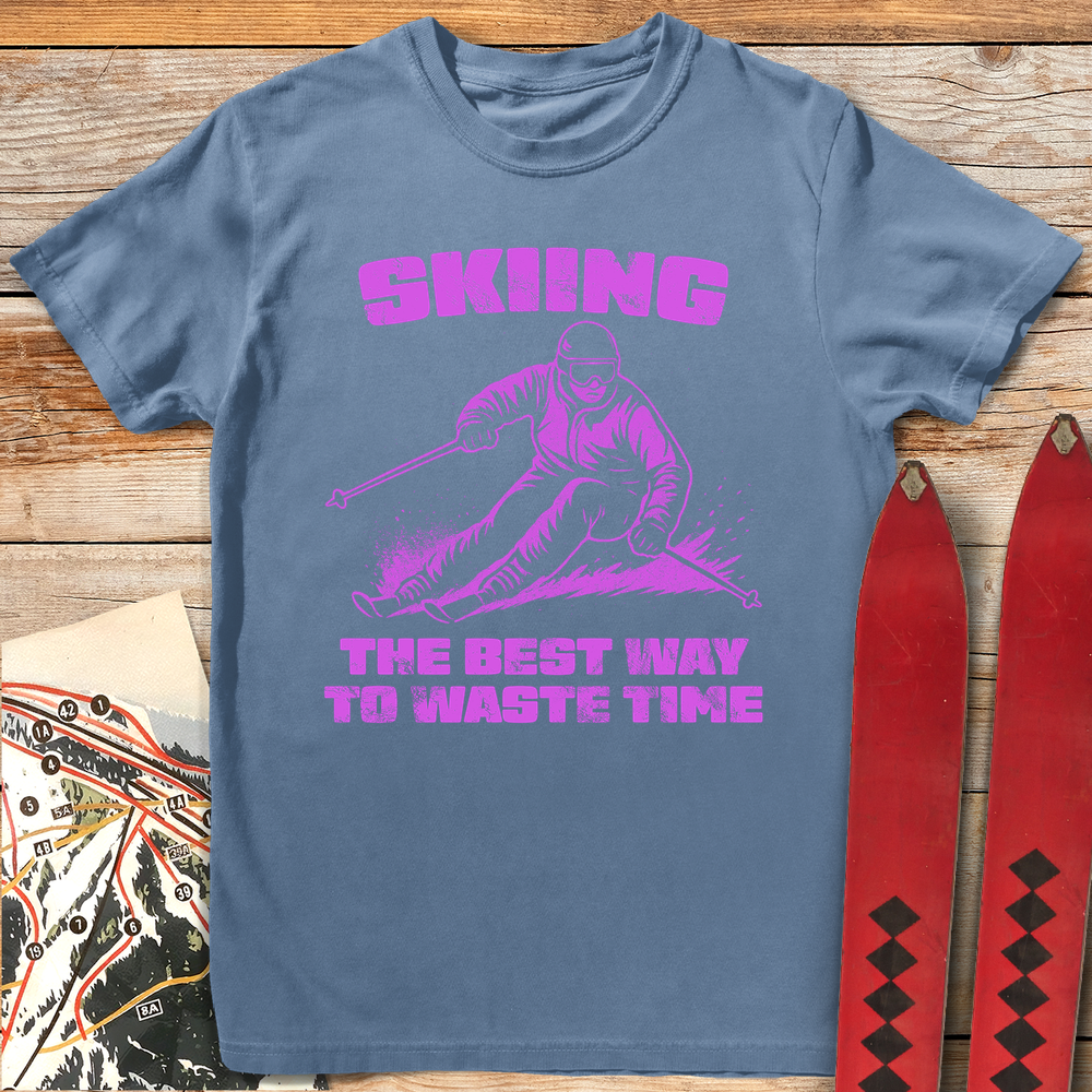 833 Waste Of Time White - Blue Jean