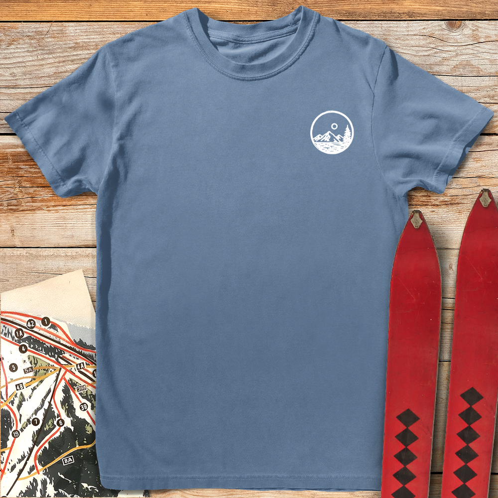 1051 Pocket Landscape White - Blue Jean