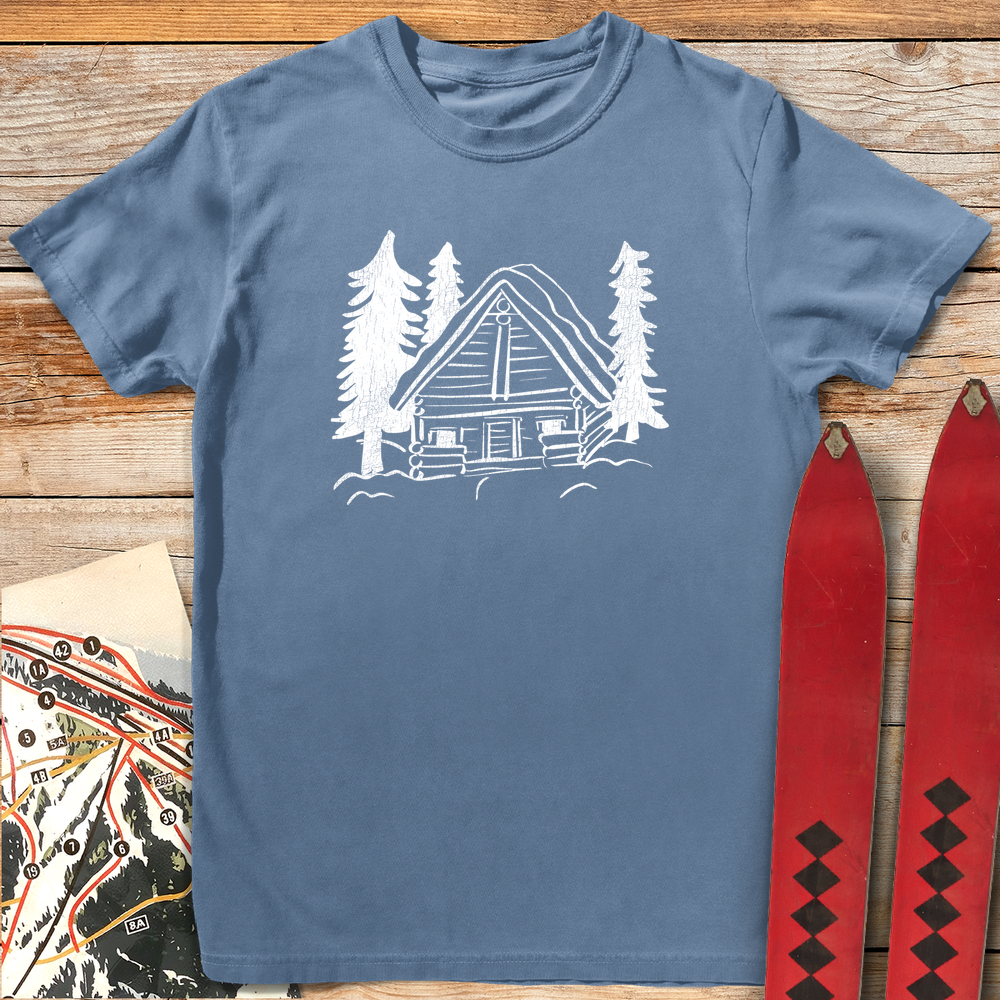 1118 Forest Cabin White - Blue Jean