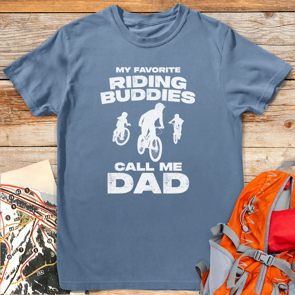 1179 Favorite Bike Buddies White - Blue Jean