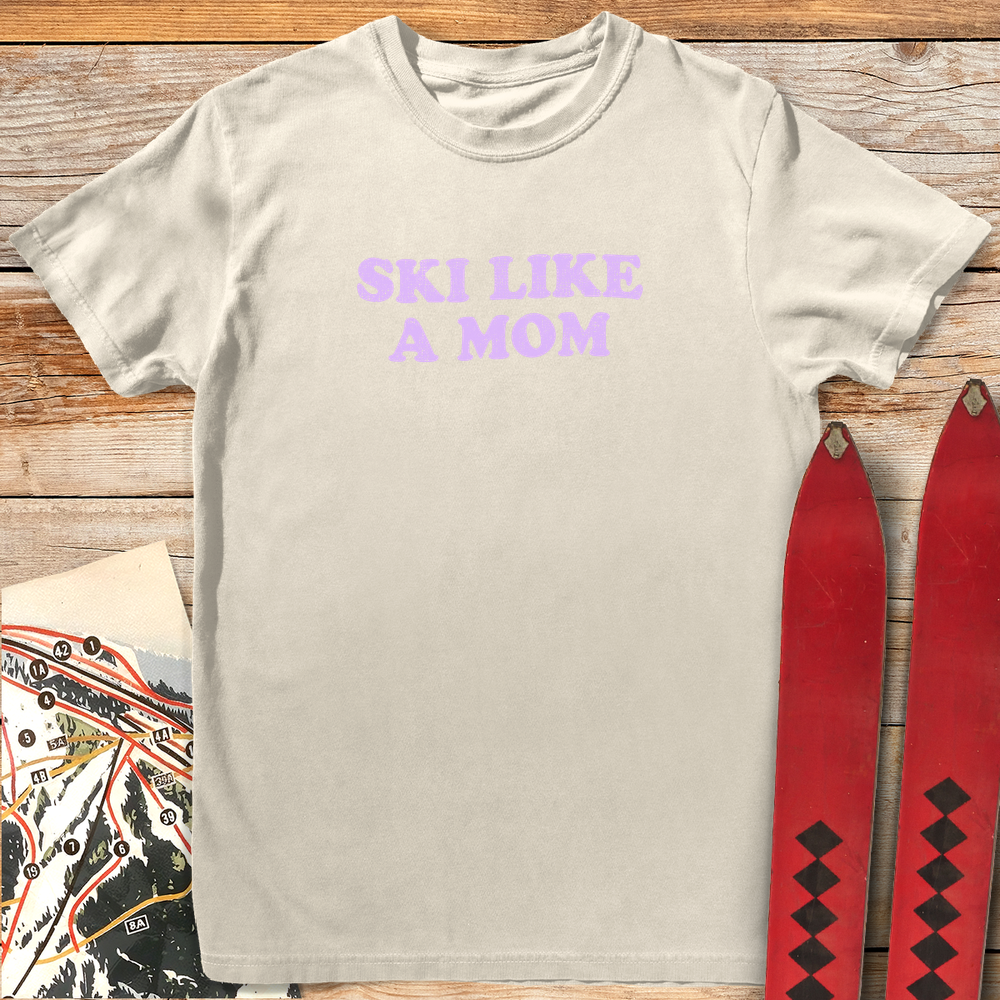 597 Ski Like A Mom Black - Ivory