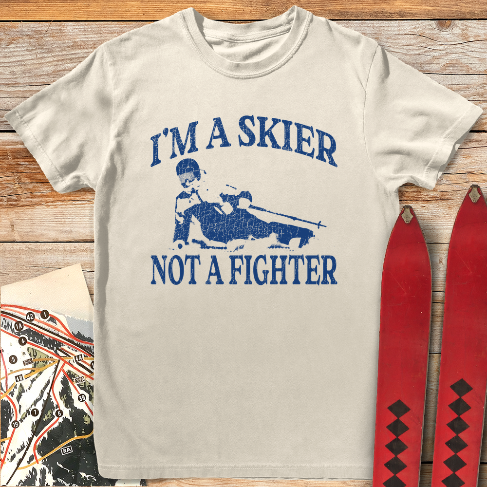 578 Skier Not A Fighter White - Ivory