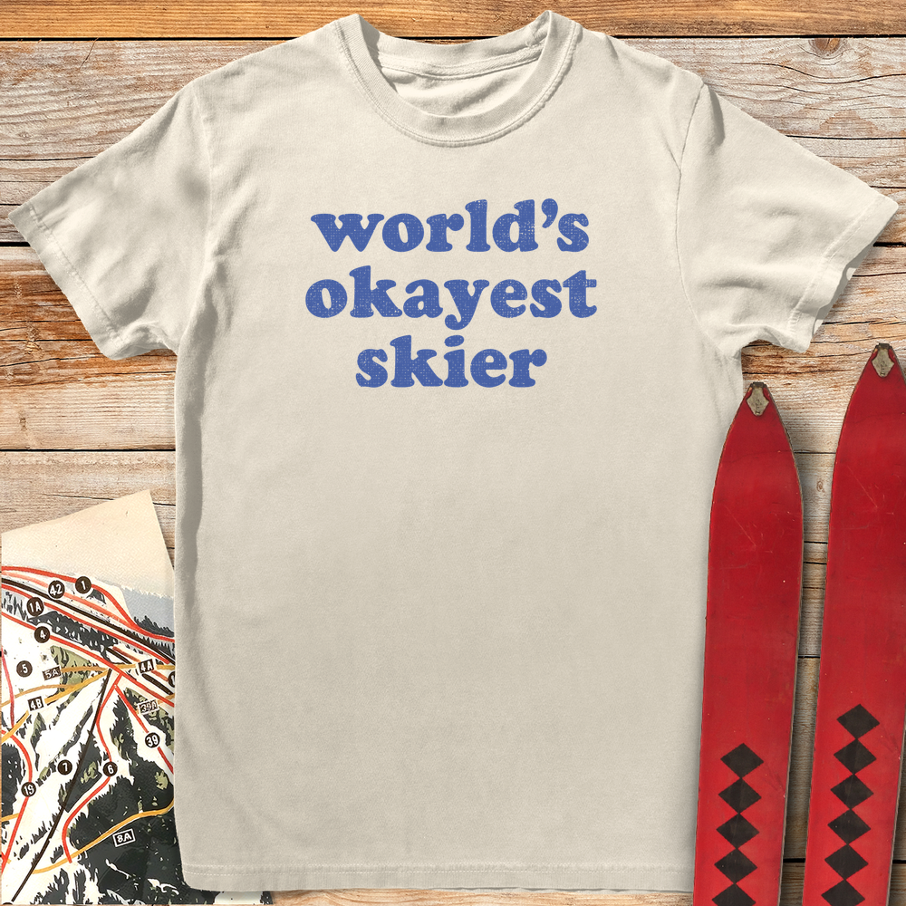 722 Okayest Skier White - Ivory