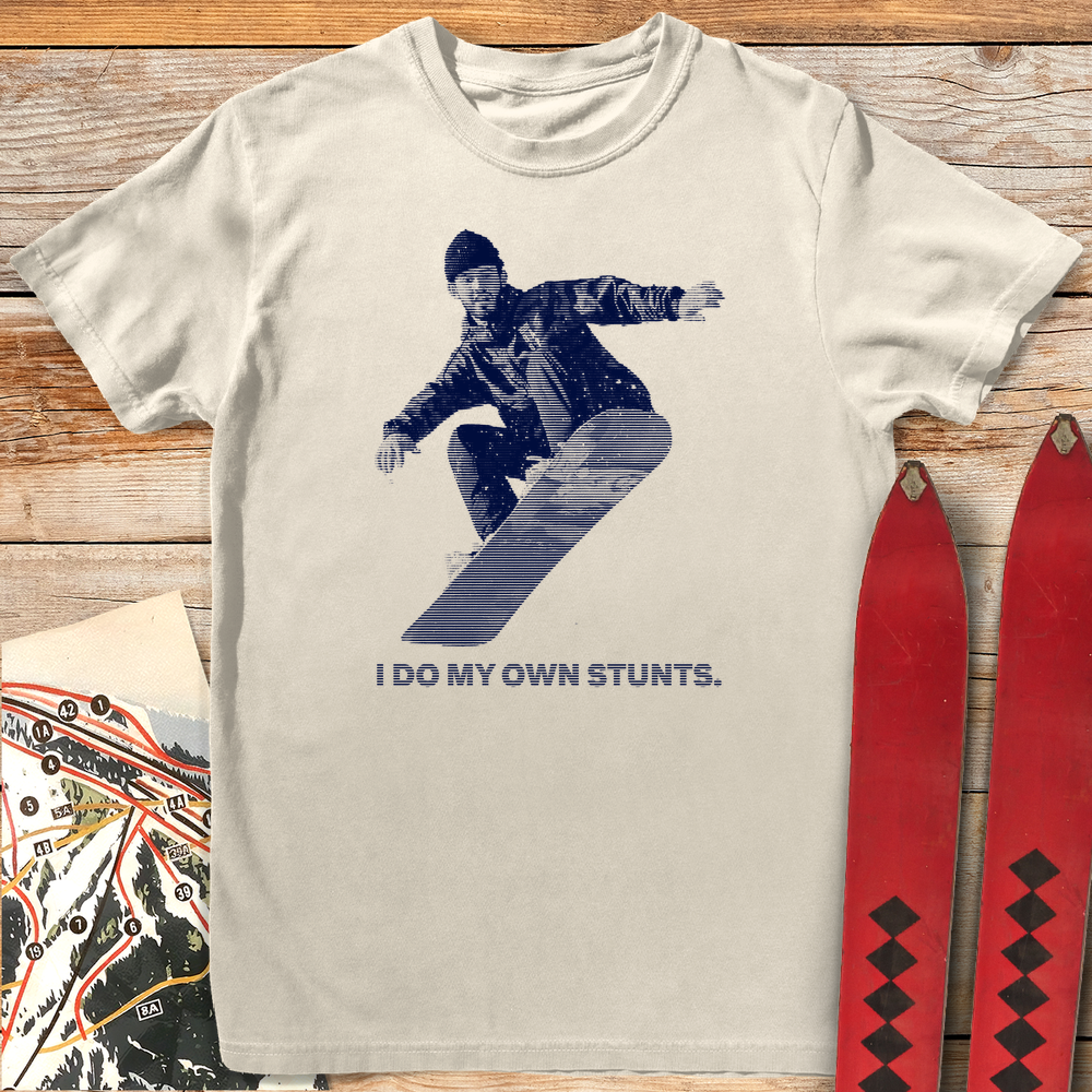 841 Snowboard Stunts White - Ivory