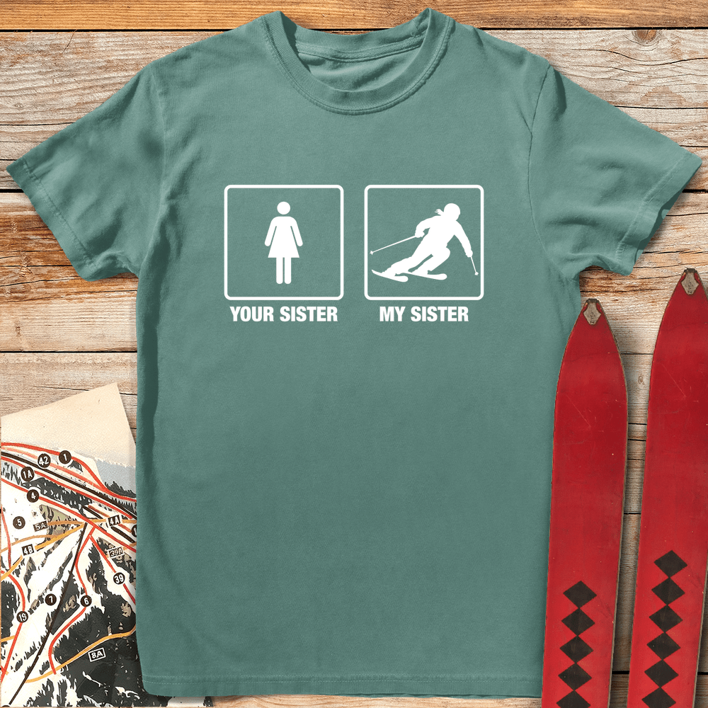 437 Sister Shreds White - Light Green