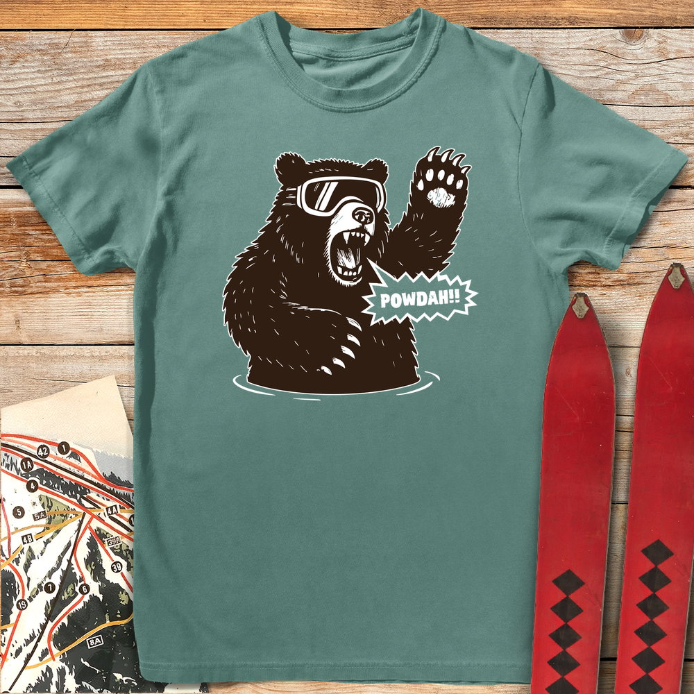 379 Powdah Bear White - Light Green
