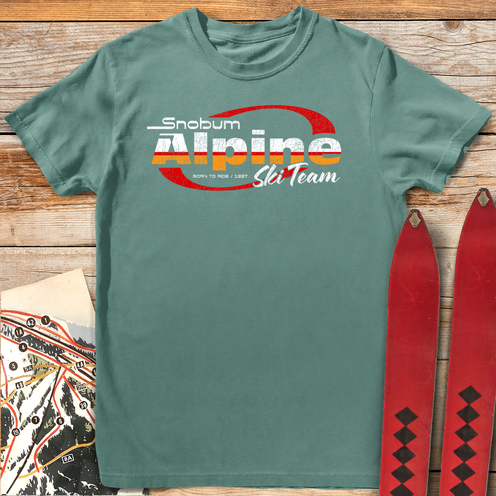 514 Alpine Ski Team White - Light Green