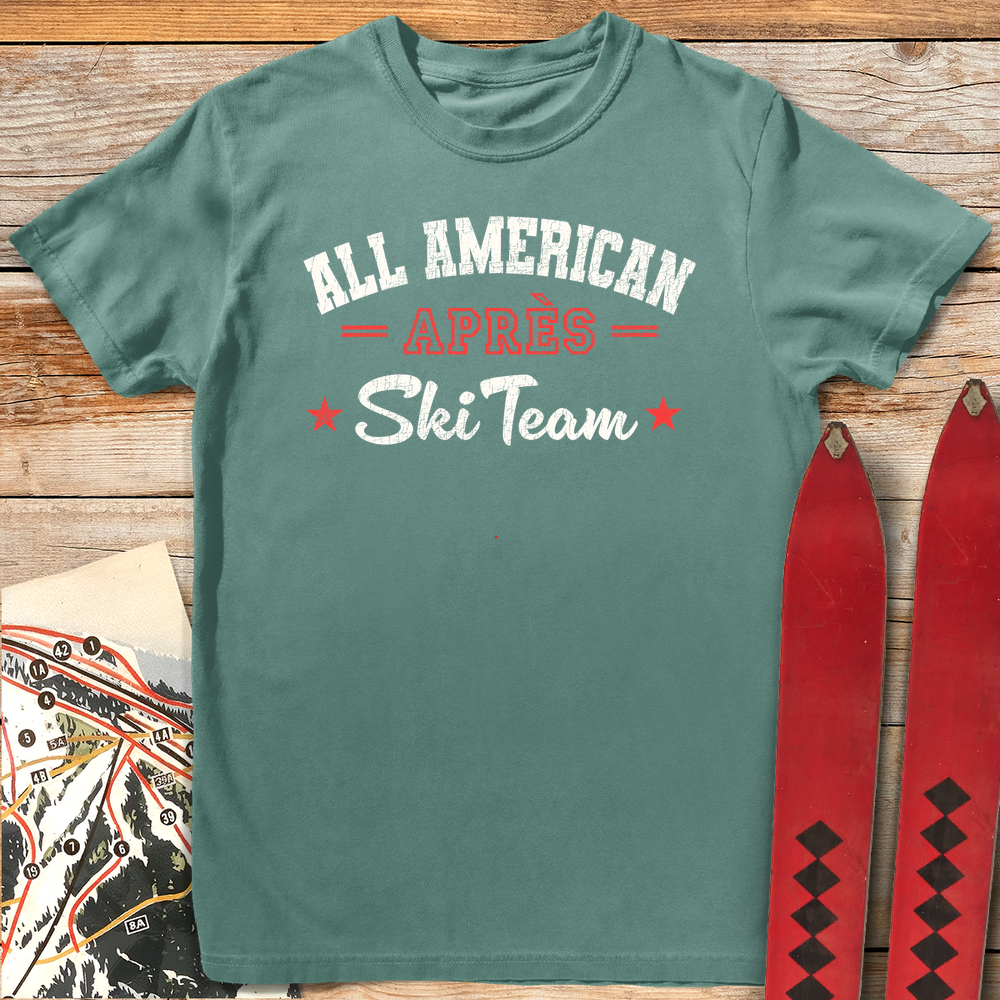 525 All American Ski Team White - Light Green
