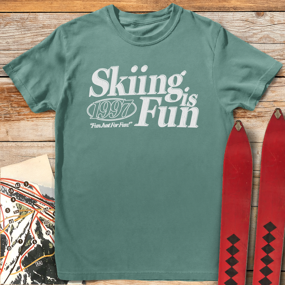 534 Ski Fun 97 White - Light Green