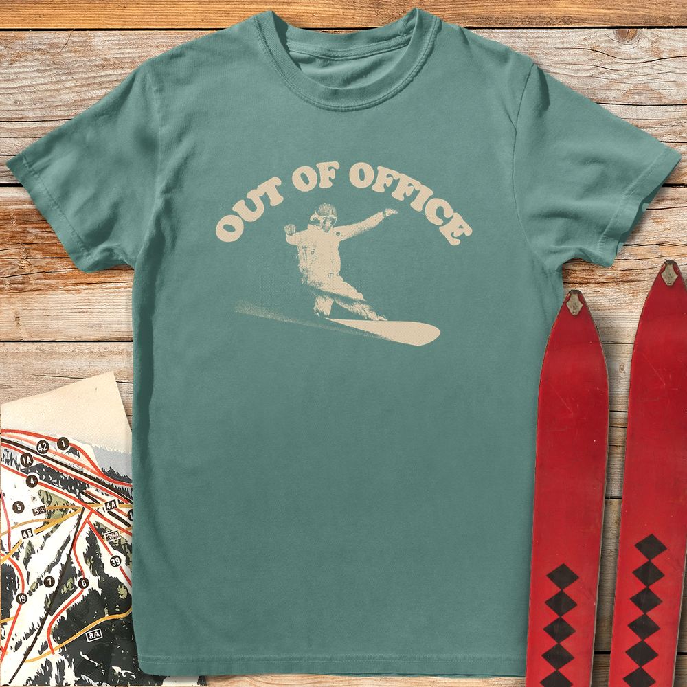 589 Out Of Office Snowboard White - Light Green