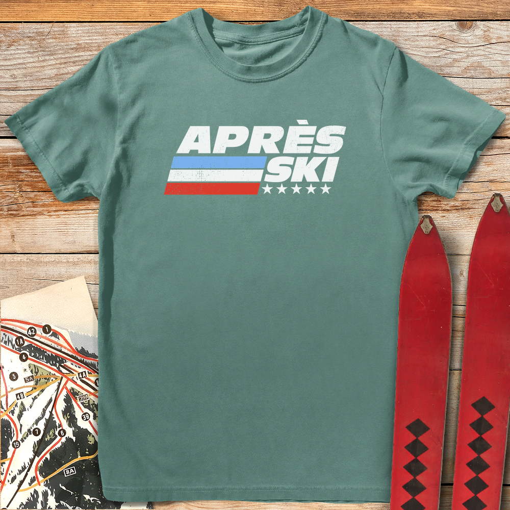 639 Apre S Ski Stars White - Light Green