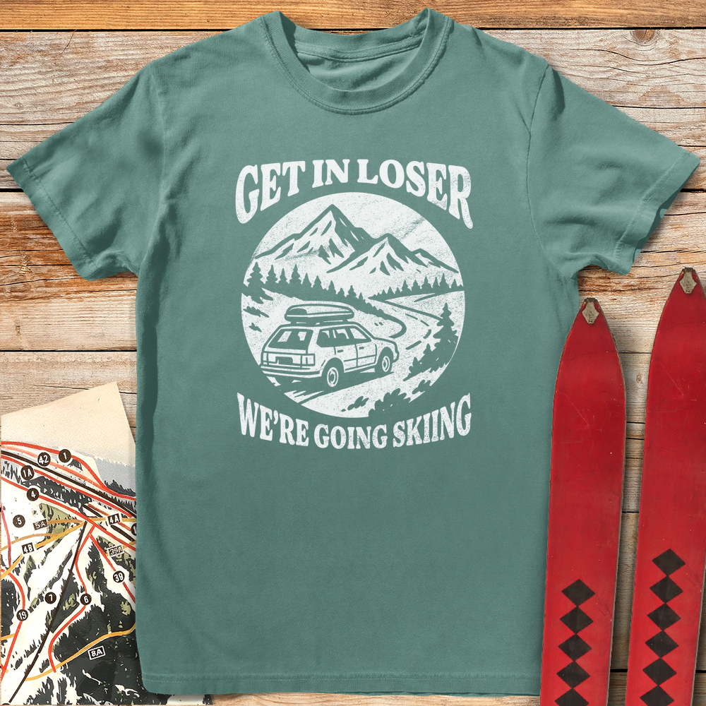 660 Skiing Loser White - Light Green