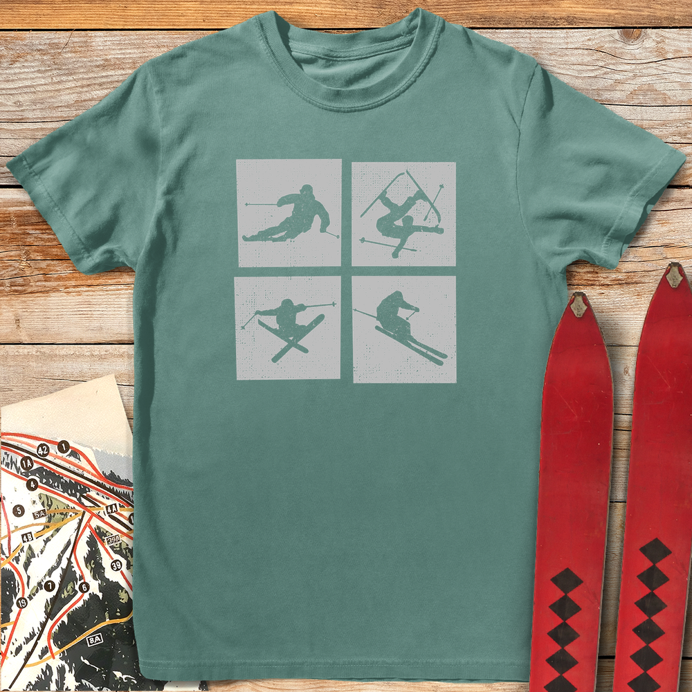 684 Ski Box Story White - Light Green