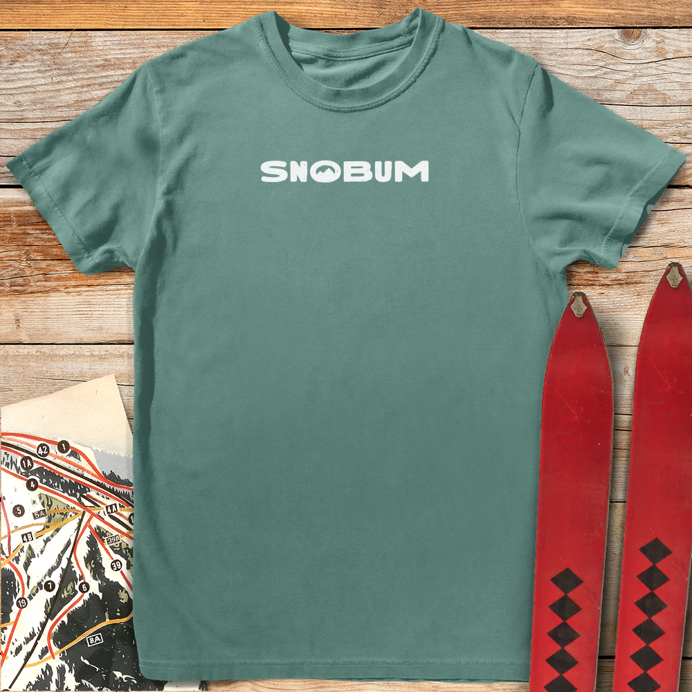 733 Snobum Logo Wide White - Light Green