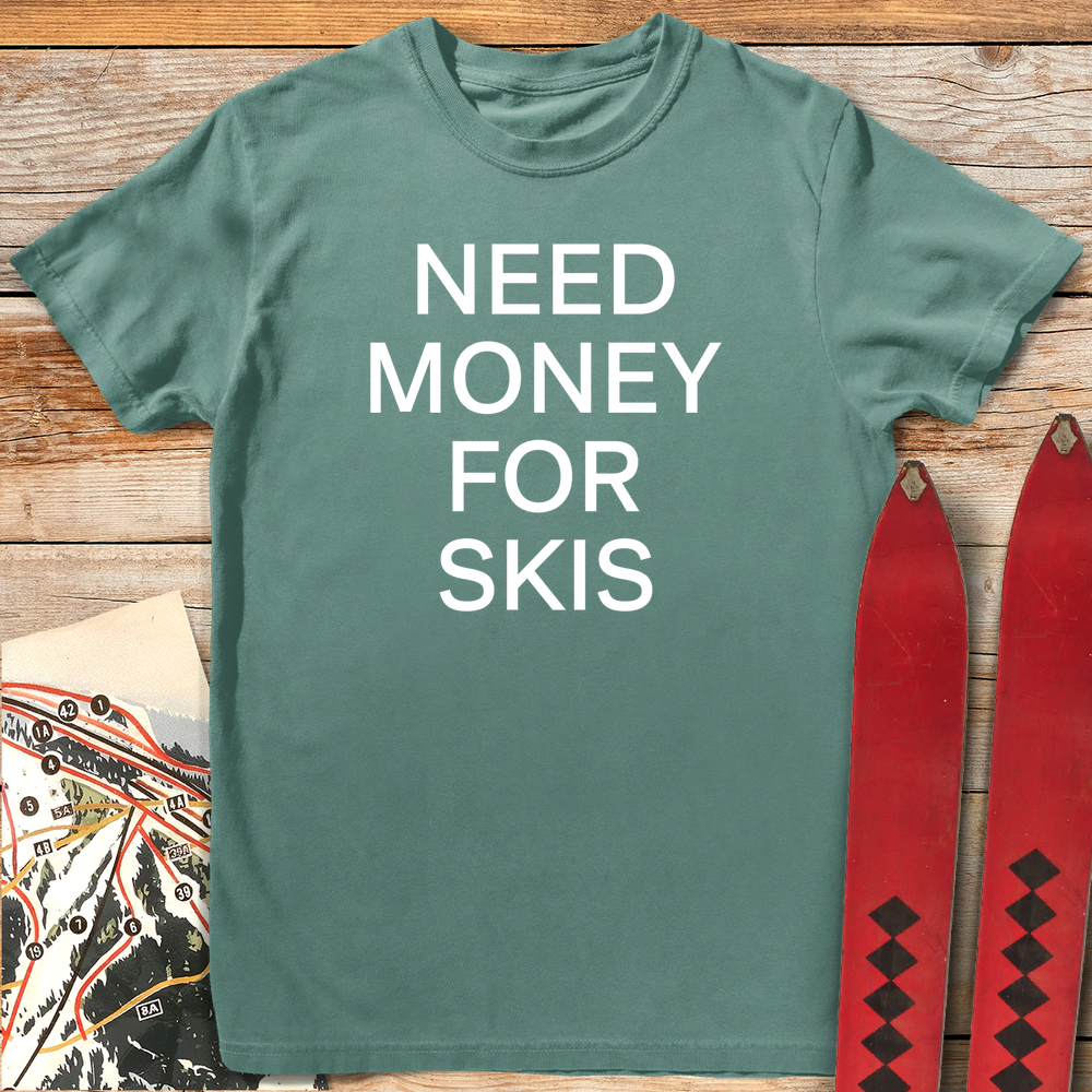 768 Money For Skis White - Light Green