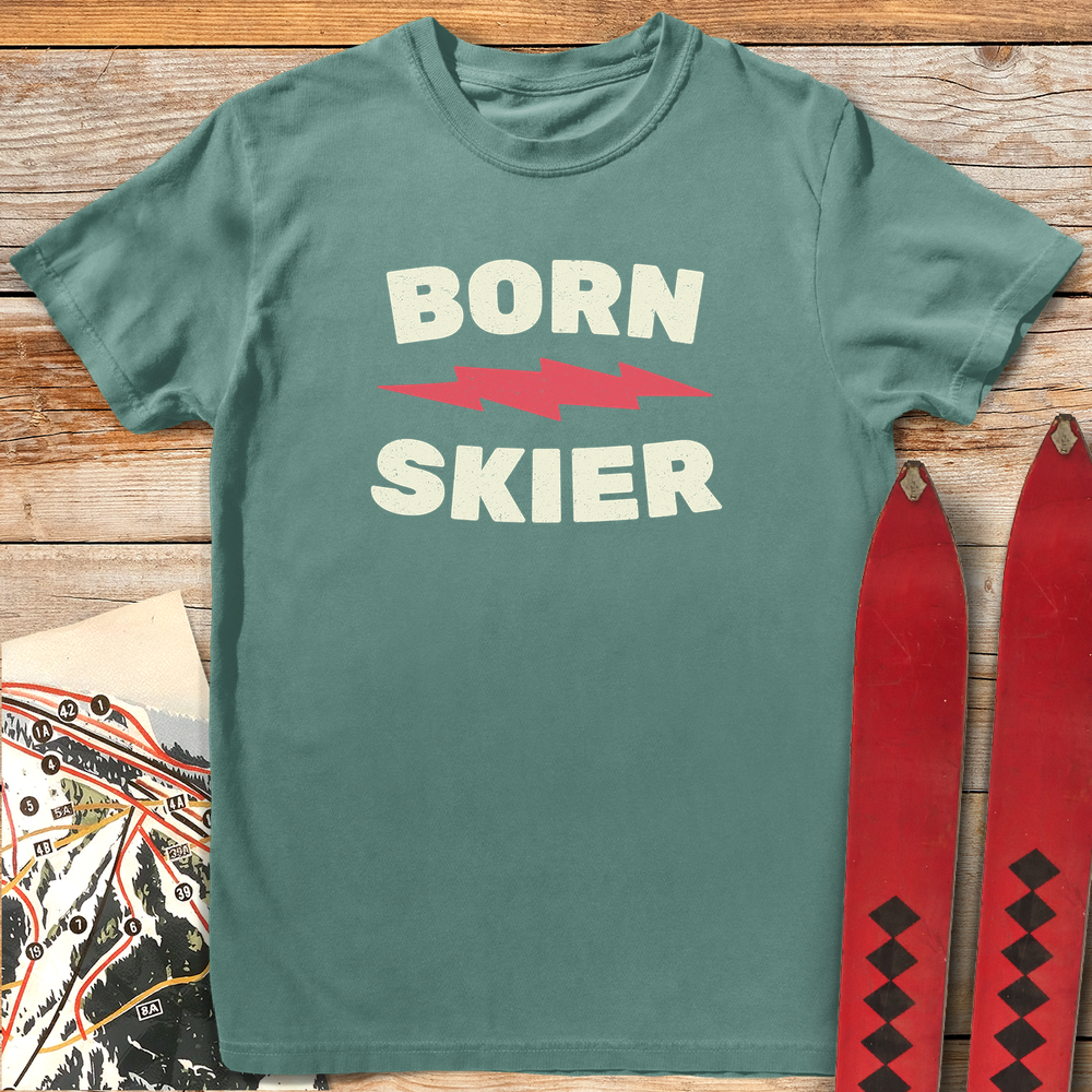816 Born Skier White - Light Green